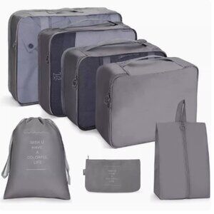 New! Packing Cubes, Travel Luggage Organizers Set with Toiletry Bag (7pcs)